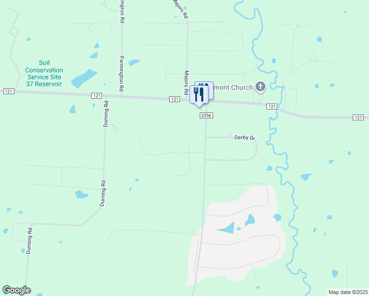 map of restaurants, bars, coffee shops, grocery stores, and more near 101 Sundance Drive in Van Alstyne