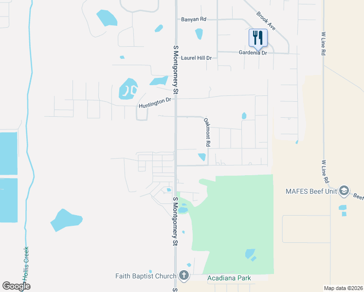 map of restaurants, bars, coffee shops, grocery stores, and more near 101 Kerkling Drive in Starkville