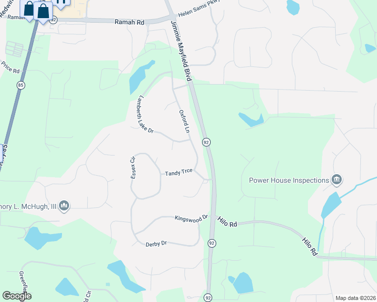 map of restaurants, bars, coffee shops, grocery stores, and more near 120 Oxford Lane in Fayetteville