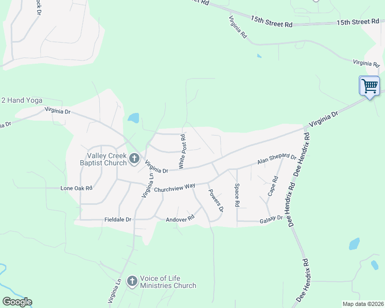 map of restaurants, bars, coffee shops, grocery stores, and more near 3211 Edenburg Drive in Hueytown