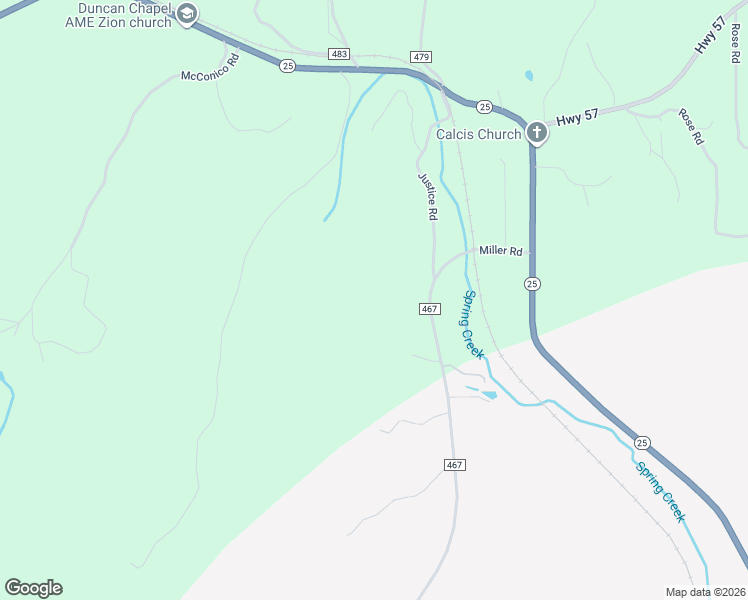 map of restaurants, bars, coffee shops, grocery stores, and more near 1771 County Road 467 in Vincent