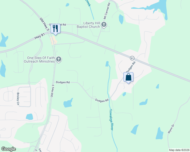 map of restaurants, bars, coffee shops, grocery stores, and more near 280 Dodgen Road in Hampton