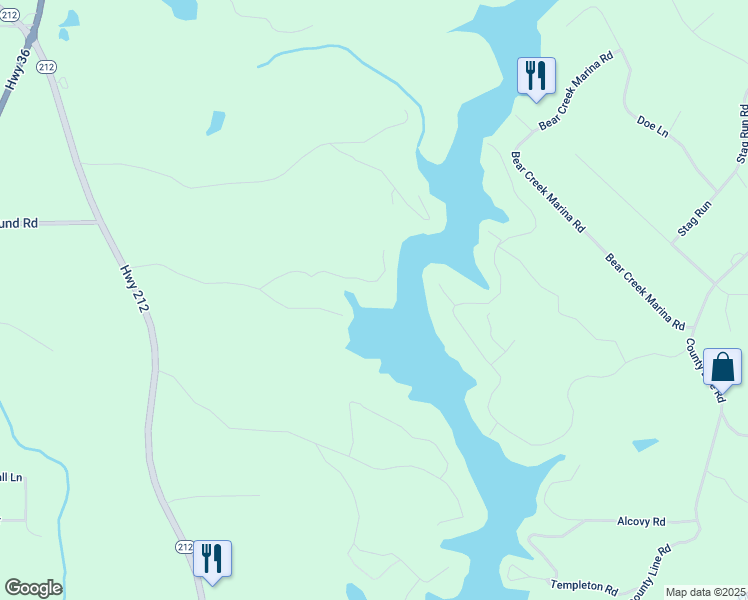 map of restaurants, bars, coffee shops, grocery stores, and more near 114 Birch Road in Covington