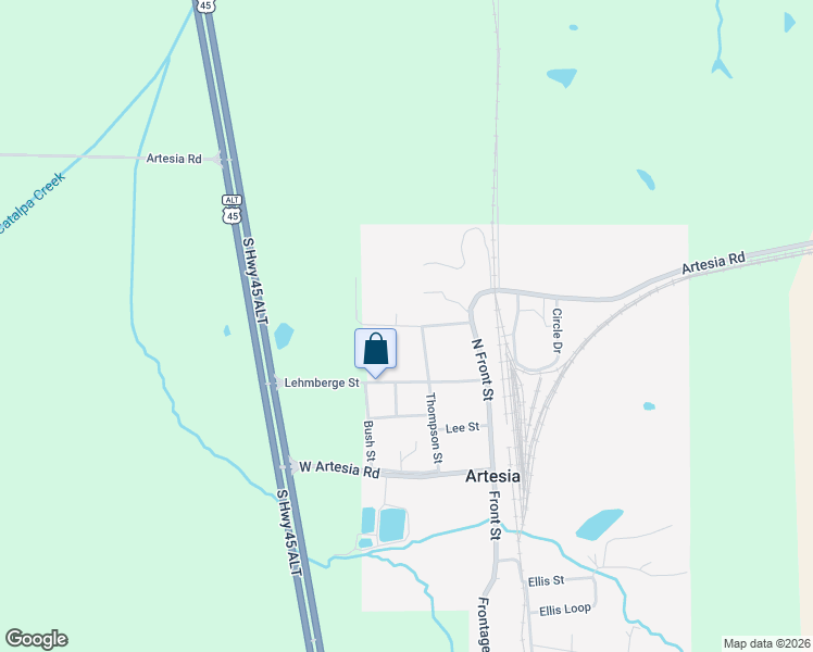 map of restaurants, bars, coffee shops, grocery stores, and more near Church Street in Lowndes County