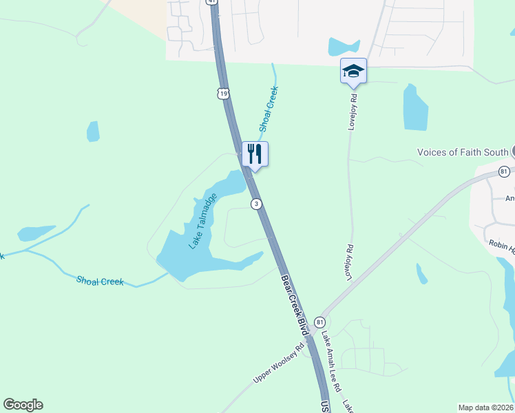 map of restaurants, bars, coffee shops, grocery stores, and more near 5 Circle Drive in Hampton