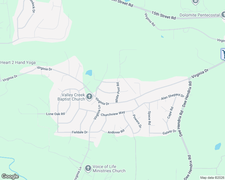 map of restaurants, bars, coffee shops, grocery stores, and more near 3228 Edenburg Drive in Bessemer