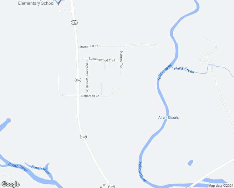 map of restaurants, bars, coffee shops, grocery stores, and more near 160 Oak Brook Lane in Covington