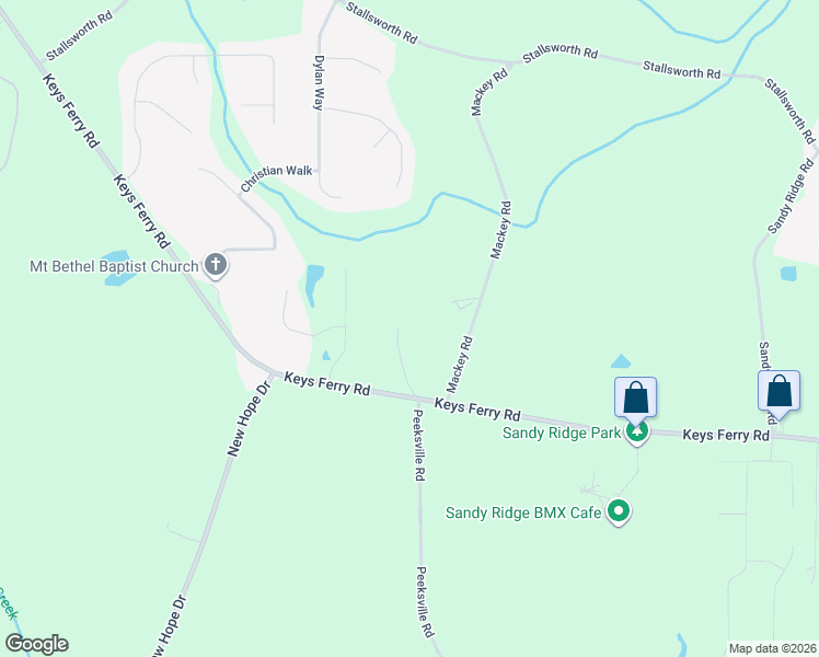 map of restaurants, bars, coffee shops, grocery stores, and more near 945 Keys Ferry Road in McDonough
