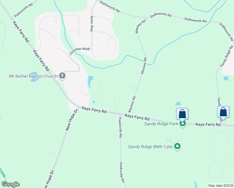 map of restaurants, bars, coffee shops, grocery stores, and more near 945 Keys Ferry Road in McDonough