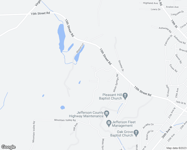 map of restaurants, bars, coffee shops, grocery stores, and more near 3107 Crest Oval Mountain Road in Bessemer