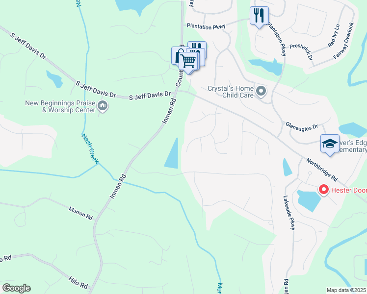 map of restaurants, bars, coffee shops, grocery stores, and more near 12359 Molly Sue Lane in Fayetteville