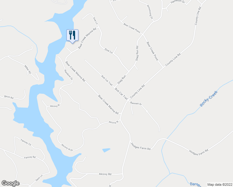 map of restaurants, bars, coffee shops, grocery stores, and more near 101 Bob Cat Trail in Mansfield
