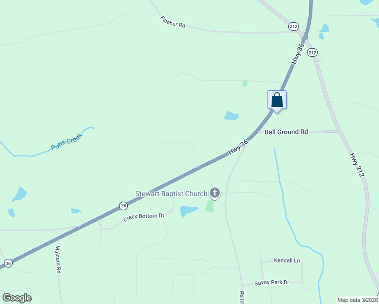 map of restaurants, bars, coffee shops, grocery stores, and more near 35 Heatherstone Way in Covington