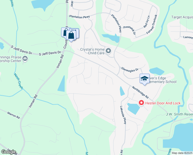 map of restaurants, bars, coffee shops, grocery stores, and more near 12237 Cypress Lane in Fayetteville