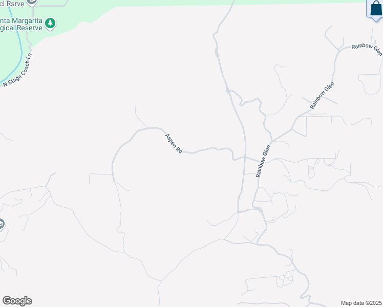 map of restaurants, bars, coffee shops, grocery stores, and more near Aspen Road in Rainbow