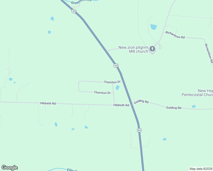 map of restaurants, bars, coffee shops, grocery stores, and more near 721 Thornton Drive in Columbus