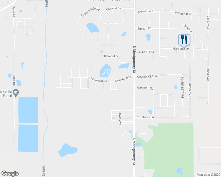 map of restaurants, bars, coffee shops, grocery stores, and more near 112 Dover Court in Starkville