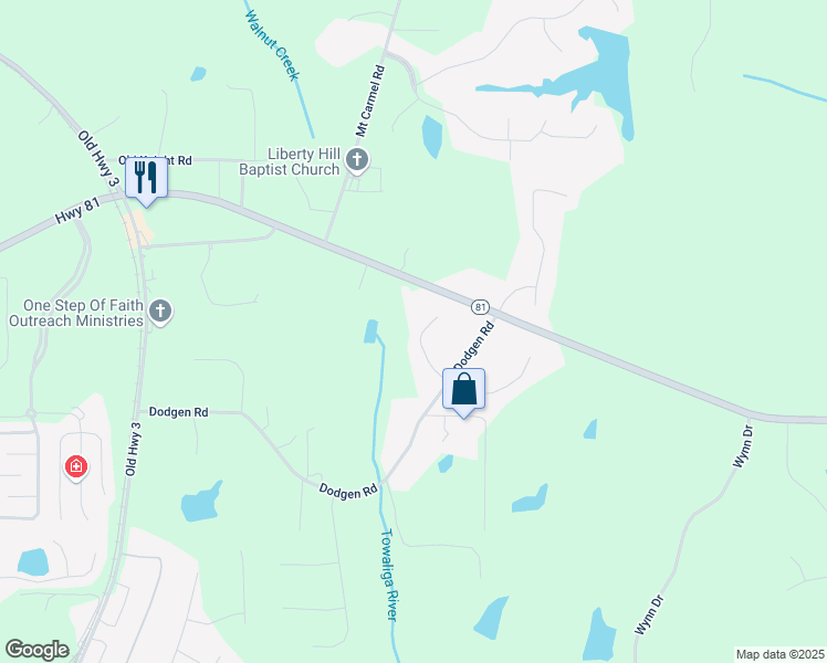 map of restaurants, bars, coffee shops, grocery stores, and more near 219 Garden Walk West in Hampton