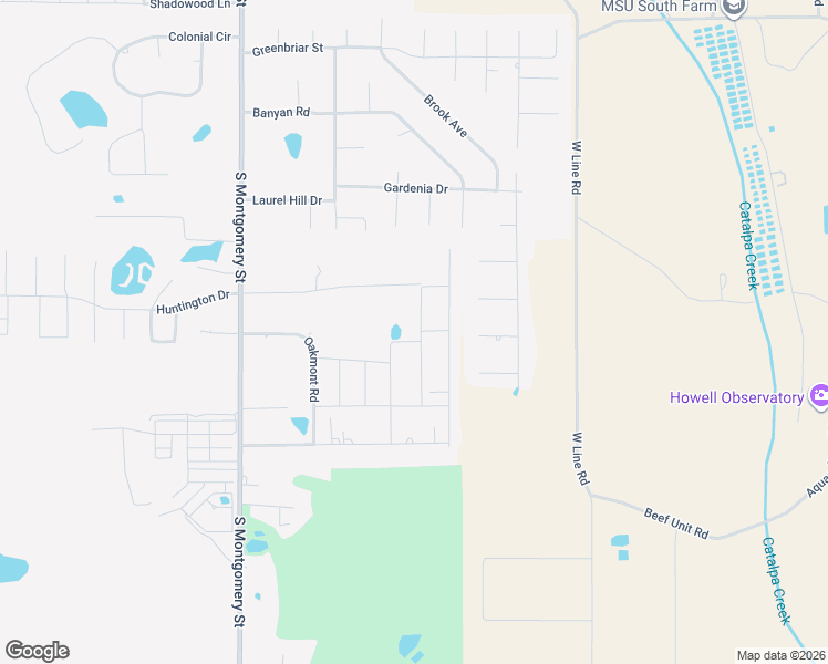map of restaurants, bars, coffee shops, grocery stores, and more near 109 Francis Lane in Starkville