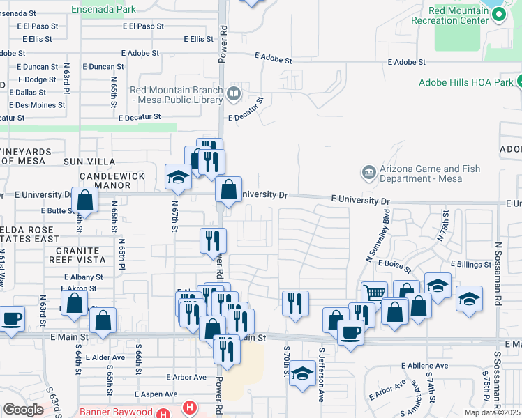 6915 East University Drive Mesa Az Walk Score