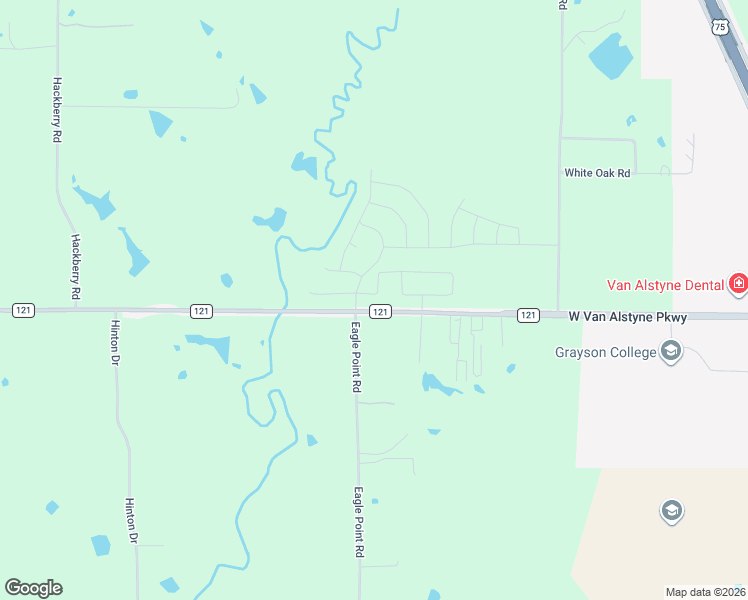 map of restaurants, bars, coffee shops, grocery stores, and more near 12498 Farm to Market 121 in Van Alstyne