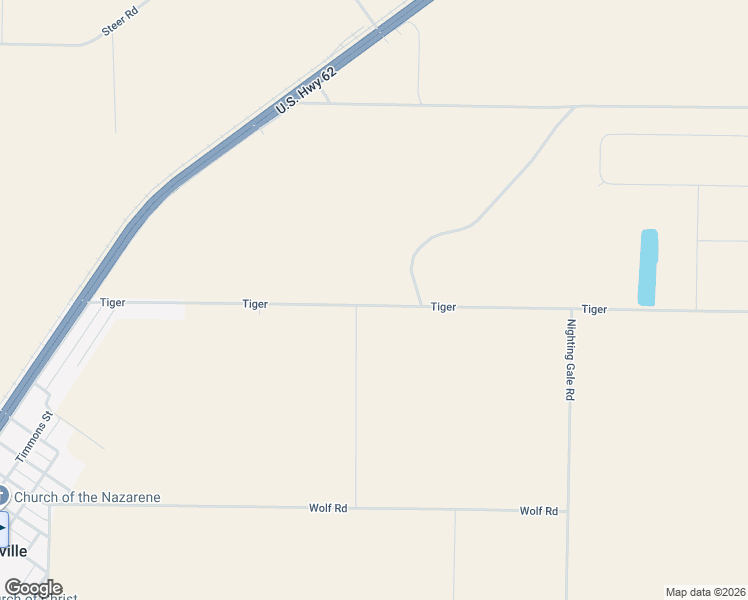 map of restaurants, bars, coffee shops, grocery stores, and more near 6658 Tiger in Ropesville