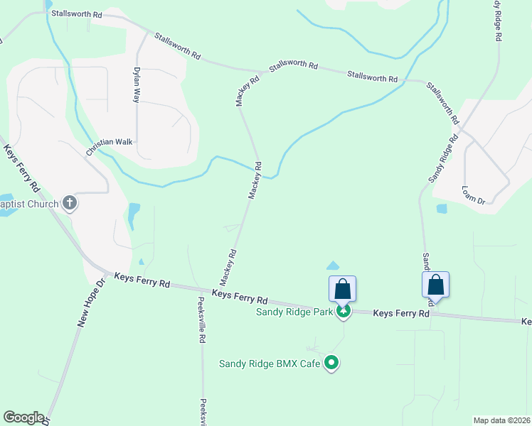 map of restaurants, bars, coffee shops, grocery stores, and more near 98-198 Mackey Road in McDonough