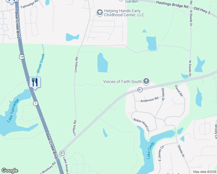 map of restaurants, bars, coffee shops, grocery stores, and more near 133 Stanfield Court in Hampton