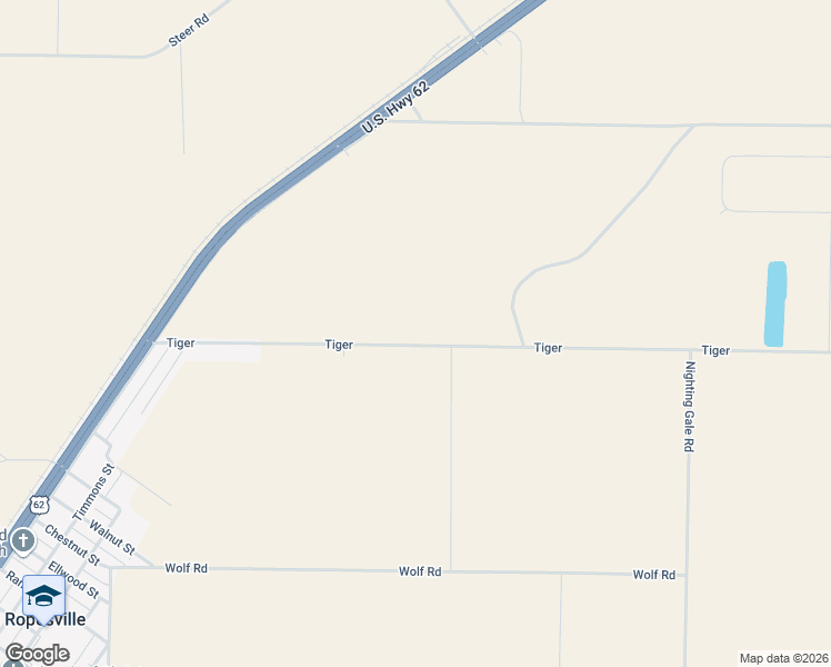 map of restaurants, bars, coffee shops, grocery stores, and more near 6658 Tiger in Ropesville