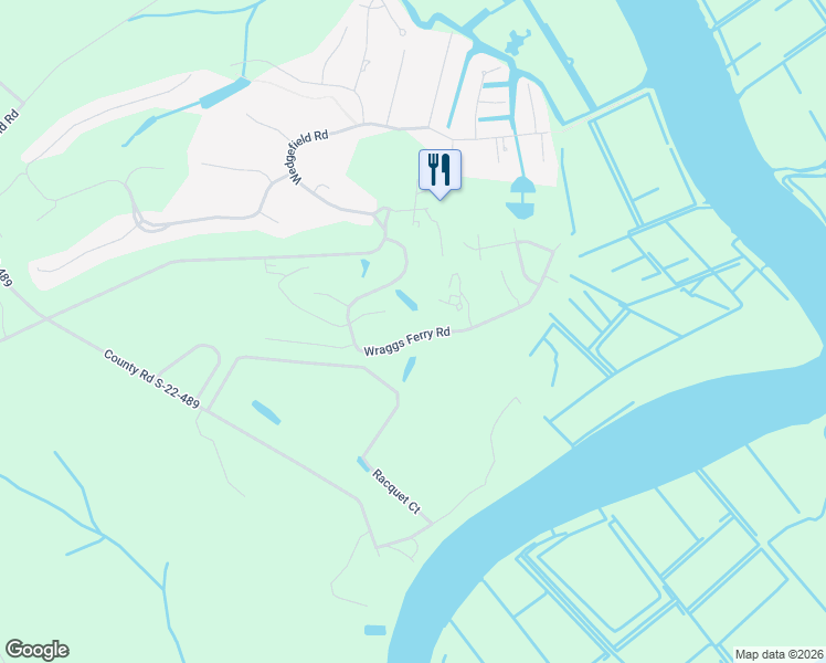 map of restaurants, bars, coffee shops, grocery stores, and more near 505 Wraggs Ferry Road in Georgetown