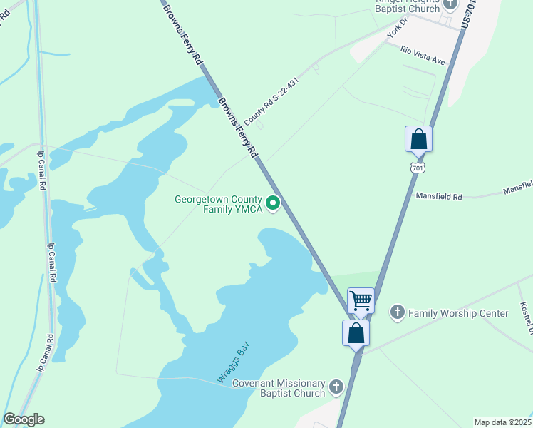 map of restaurants, bars, coffee shops, grocery stores, and more near 529 Browns Ferry Road in Georgetown