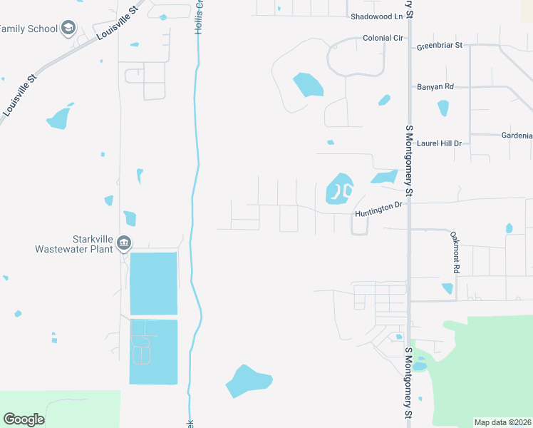 map of restaurants, bars, coffee shops, grocery stores, and more near Crest Drive in Starkville