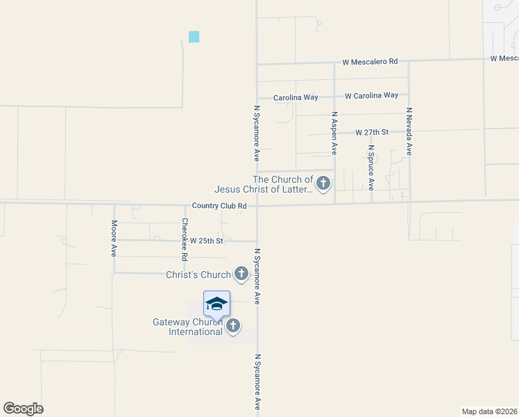 map of restaurants, bars, coffee shops, grocery stores, and more near 2570-2598 W Country Club Rd in Roswell