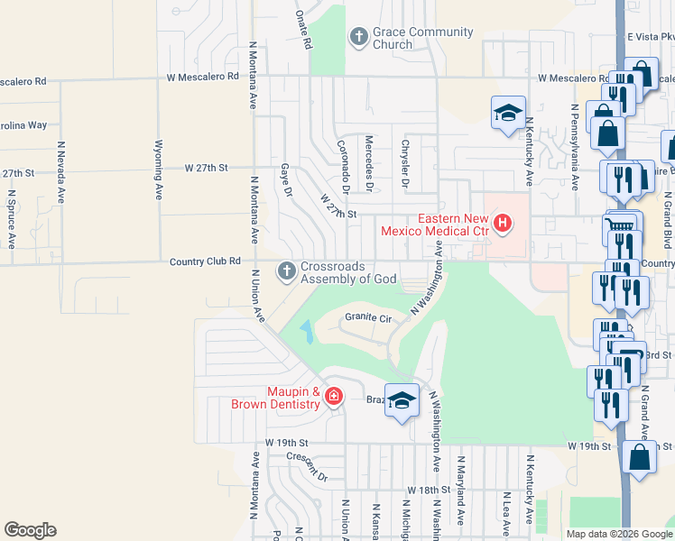 map of restaurants, bars, coffee shops, grocery stores, and more near 10 Jack McClellan Drive in Roswell