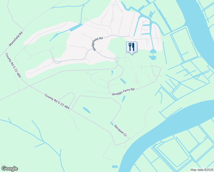 map of restaurants, bars, coffee shops, grocery stores, and more near 311 Wraggs Ferry Road in Georgetown
