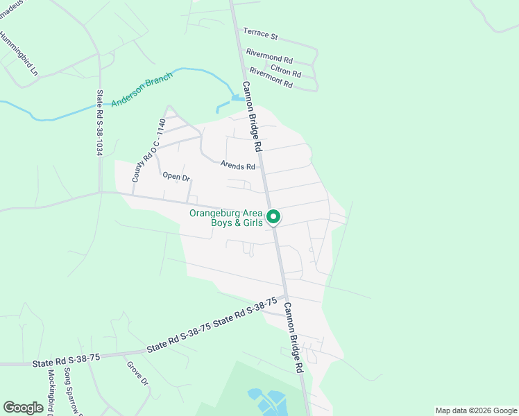 map of restaurants, bars, coffee shops, grocery stores, and more near 2076 Cannon Bridge Road in Cordova