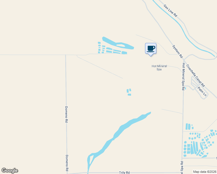 map of restaurants, bars, coffee shops, grocery stores, and more near 10595 Hot Mineral Spa Road in Niland