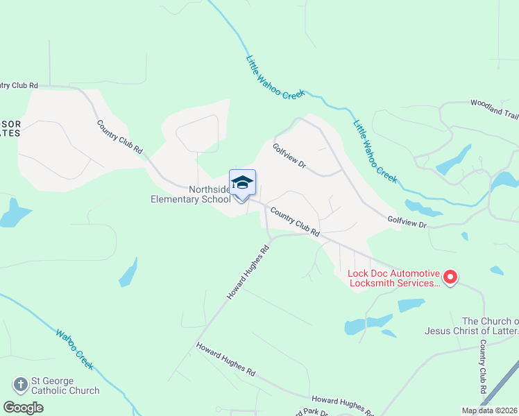 map of restaurants, bars, coffee shops, grocery stores, and more near 60 Kirby Circle in Newnan