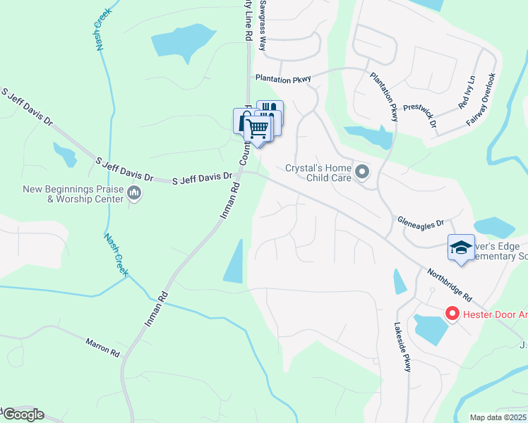 map of restaurants, bars, coffee shops, grocery stores, and more near 571 Fielding Court in Fayetteville