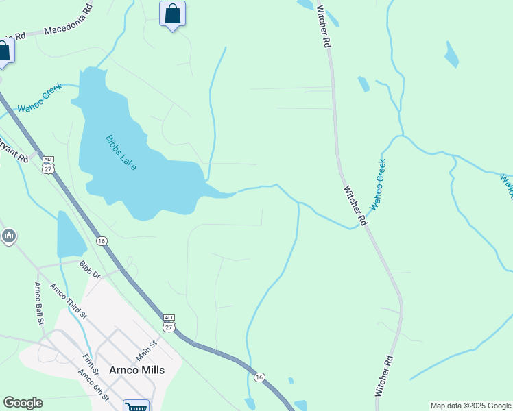 map of restaurants, bars, coffee shops, grocery stores, and more near 310 Ashley Woods Drive in Newnan