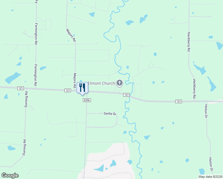 map of restaurants, bars, coffee shops, grocery stores, and more near 14071 Farm to Market 121 in Van Alstyne