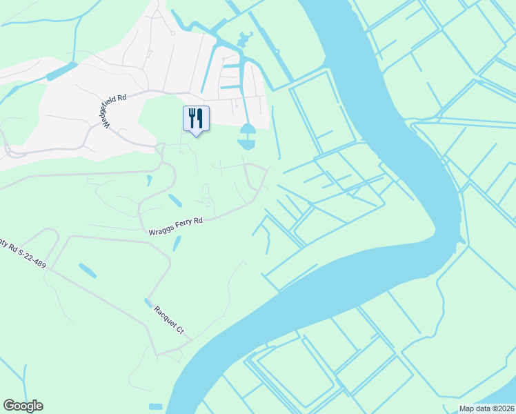 map of restaurants, bars, coffee shops, grocery stores, and more near 762 Wraggs Ferry Road in Georgetown