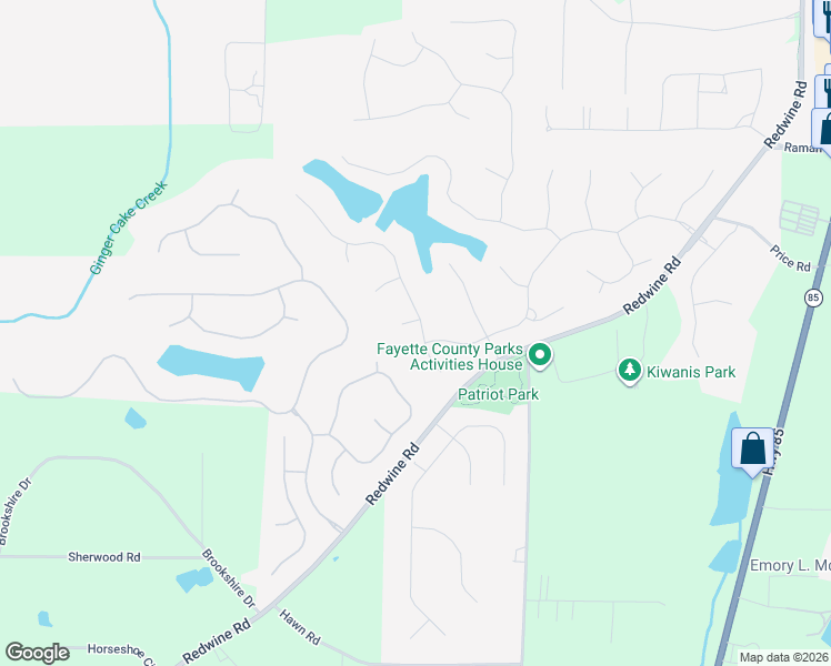map of restaurants, bars, coffee shops, grocery stores, and more near 150 Hidden Lake Dr in Fayetteville
