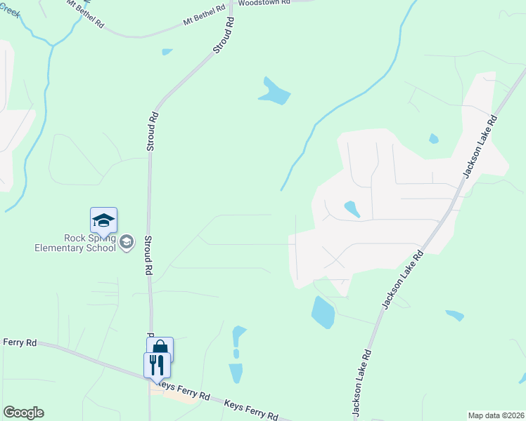 map of restaurants, bars, coffee shops, grocery stores, and more near 435 Serenity Walk in McDonough