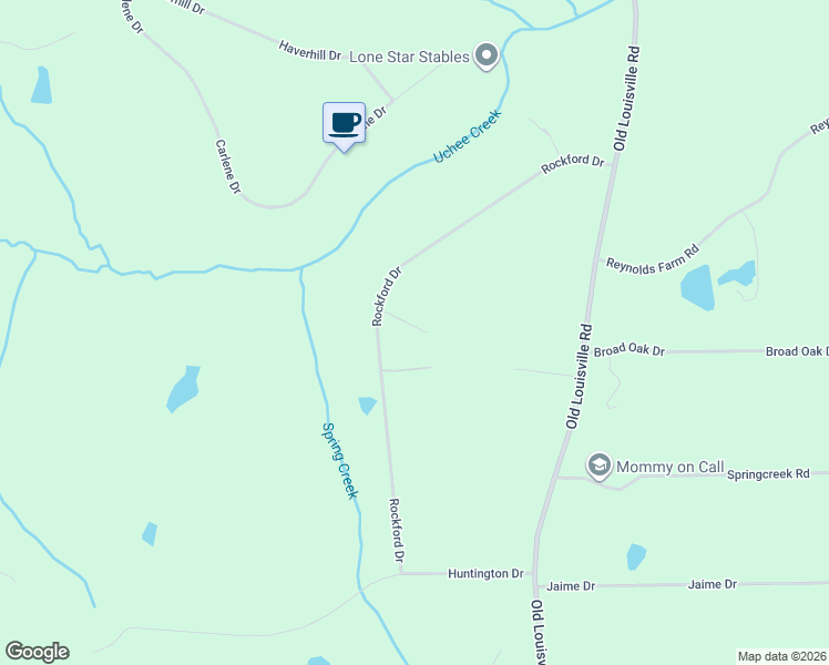 map of restaurants, bars, coffee shops, grocery stores, and more near 5894 Rockford Drive in Grovetown