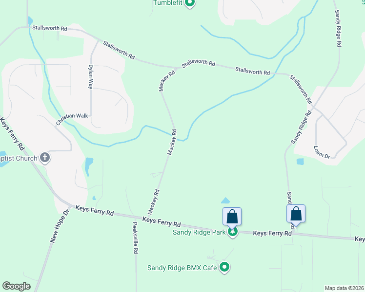 map of restaurants, bars, coffee shops, grocery stores, and more near 213 Mackey Road in McDonough