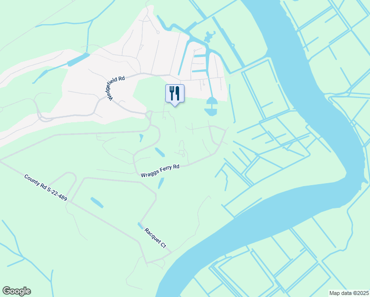 map of restaurants, bars, coffee shops, grocery stores, and more near 150 Wedgefield Village Road in Georgetown