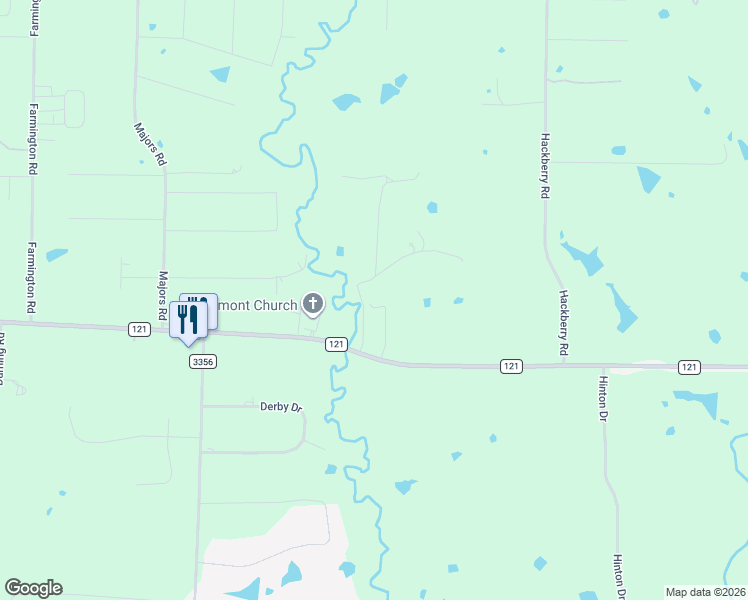 map of restaurants, bars, coffee shops, grocery stores, and more near 13805 Farm to Market 121 in Van Alstyne