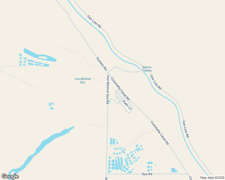 map of restaurants, bars, coffee shops, grocery stores, and more near 10590 Hot Mineral Spa Road in Niland