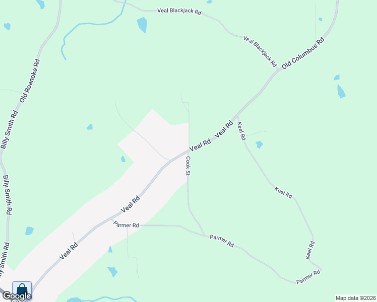 map of restaurants, bars, coffee shops, grocery stores, and more near 3528 Veal Road in Roopville